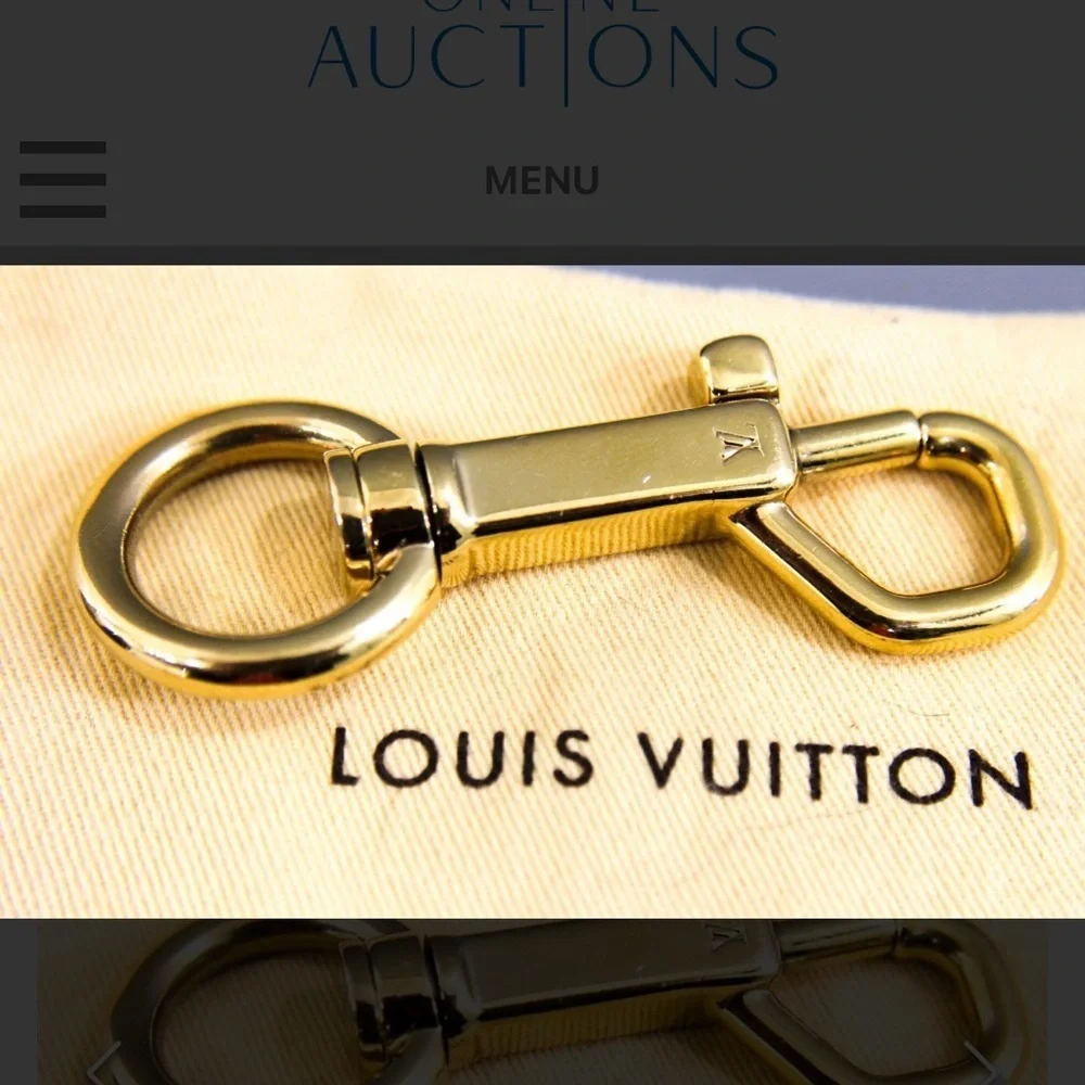 Authentic Louis Vuitton Shiny Gold Key Holder